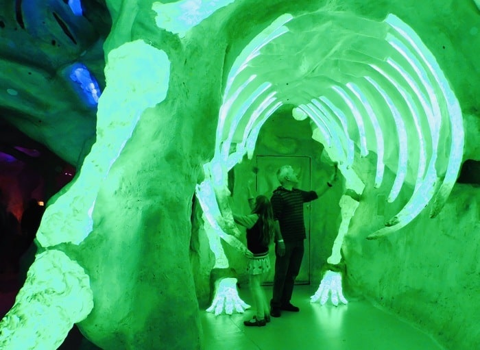Fun with music and dinosaurs at meowwolf in santa fe