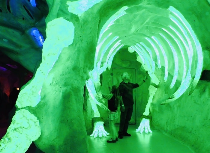 fun with music and dinosaurs at meowwolf in santa fe