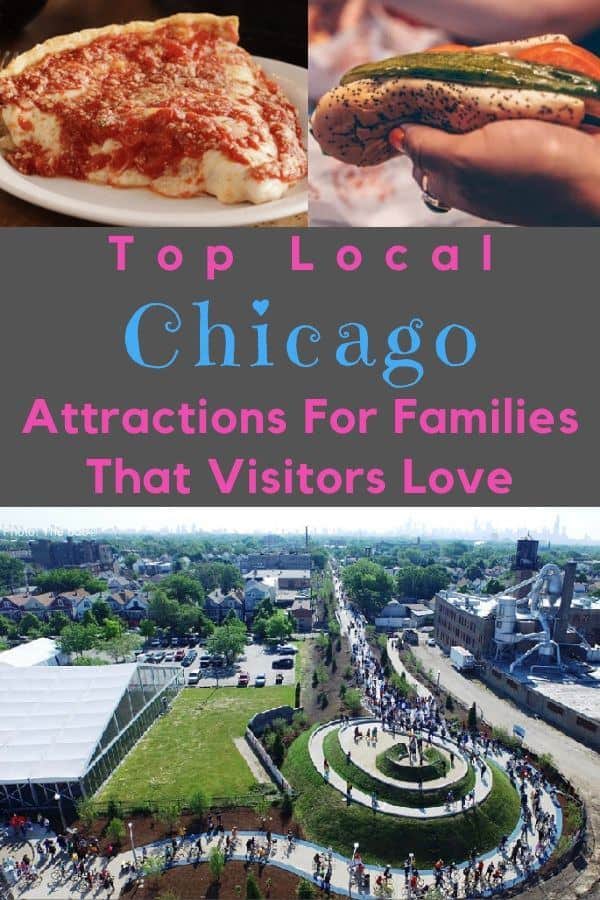 Here are 7 activities and destinations that local chicago families love and that anyone visiting with kids will appreciate, from parks to museums to great neighborhoods for food. #chicago #ideas #kids #weekend #vacation #thingstodo #museums #parks #food