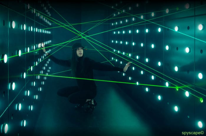 Visitors can test their speed and reflexes at spyscape in nyc.