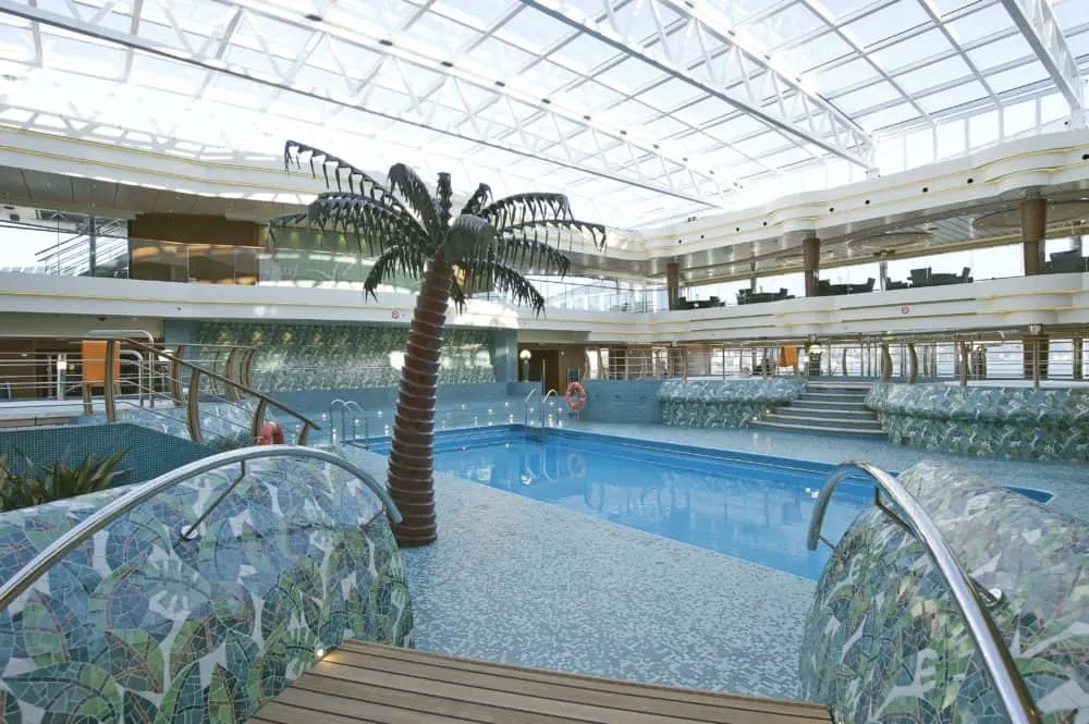 the indoor pool on the msc divina