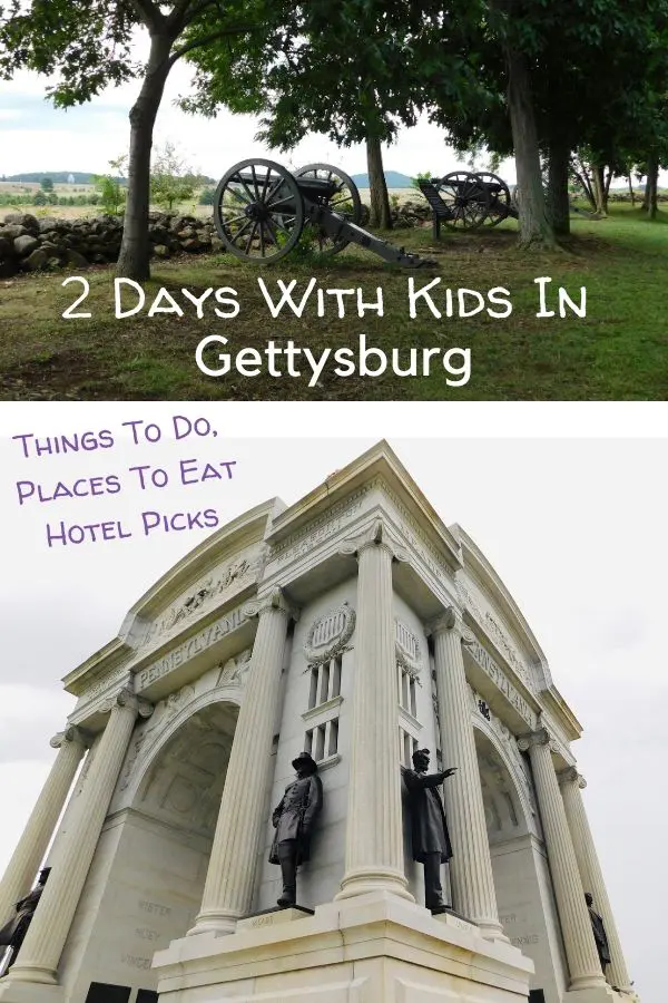 Gettysburg Weekend: The Best Things To See, Eat &Amp; Do With Kids A weekend in gettysburg, pa with kids: tips on restaurants, hotels, how to tour the battlefield, fun things to do. #gettysburg #pa #nps #nationalbattlefieldsit #erniesweiners #edselephantmuseum #civilwarsites