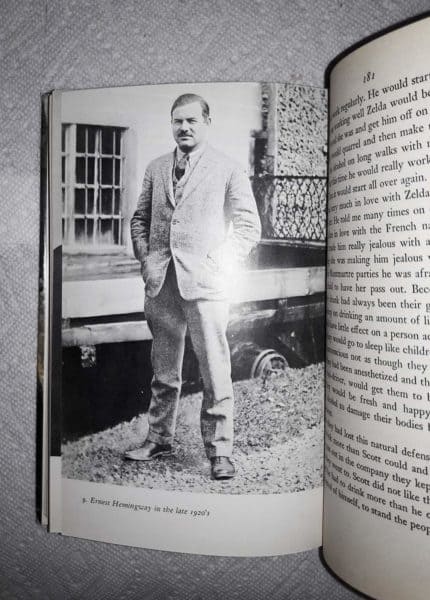 A photo of hemingway in  moveable feast