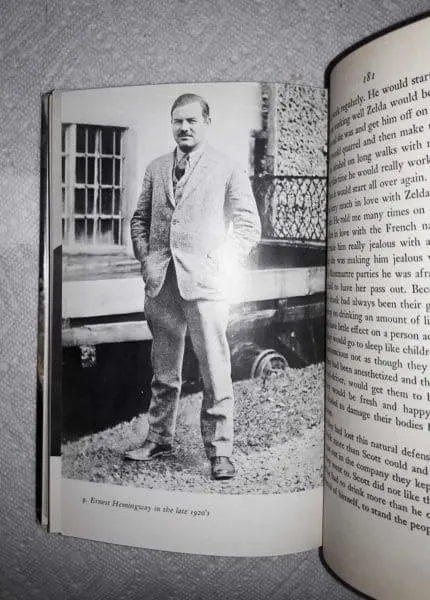 a photo of hemingway in  moveable feast