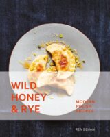 Pierogies on the cover of wild honey & rye.