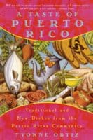 The colorful cover of a taste of puerto rico.