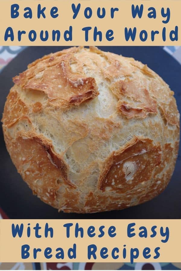 Try these 12 easy bread recipes with your kids as a tasty and easy way to introduce your kids to cultures from around the world. #recipes #bread #inspiration #breadsfromeurope #breadsfromlatinamerica #breadsfromindia #kids #baking