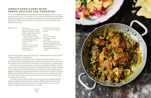 photos and recipe for pork curry with green chiles