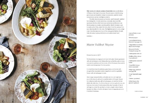 Halibut nicoise from the lost kitchen.