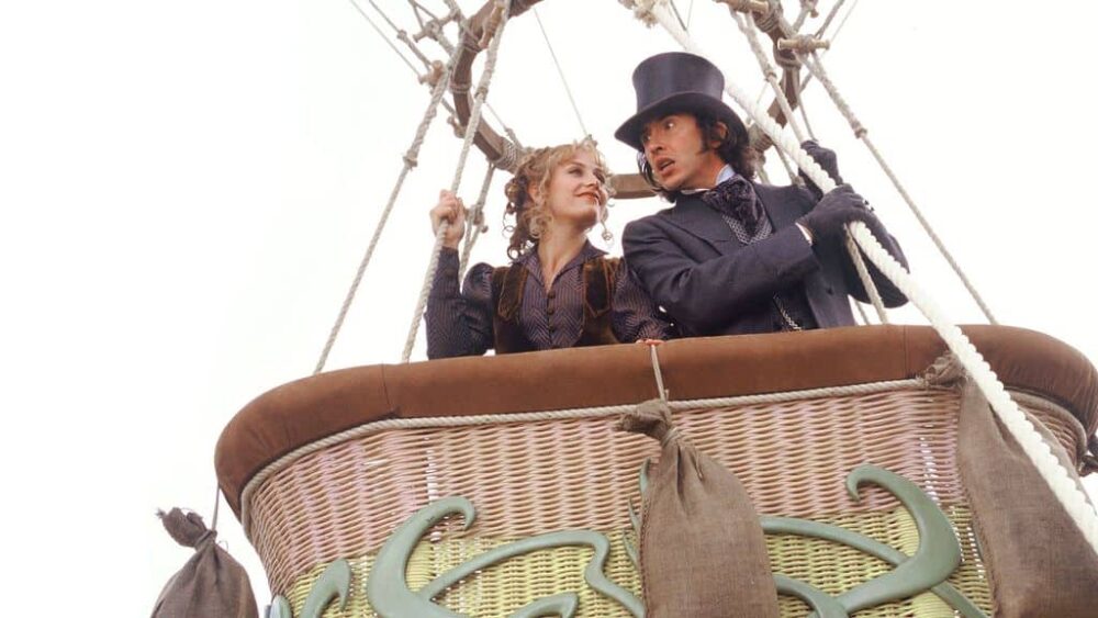 Steve coogan takes off in his balloon in the recent remake of around the world in 80 days.