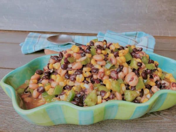 This southwestern 2-been salad is a great barbecu side and will keep vegans happy.