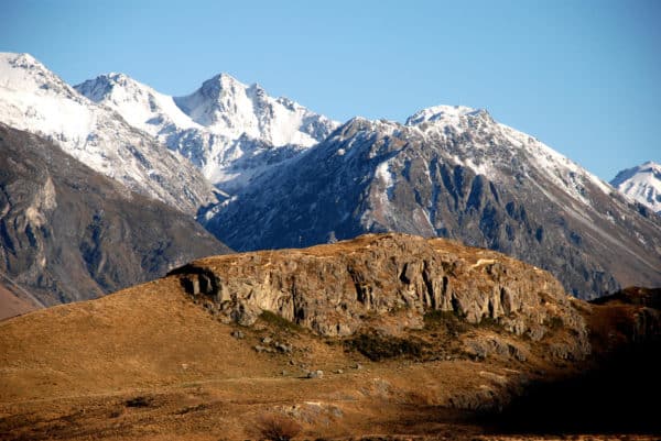 The mountains are one of many new zealand locations you travel through during the lotr movies.
