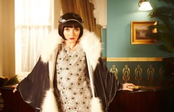 phryne fisher is the most fabulous female detective in post wwi melbourne. watch the show for her stunning flapper wardrobe.