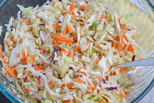 This maryland cole slaw has vinegar instead of mayonaise, better for summer barbecues.