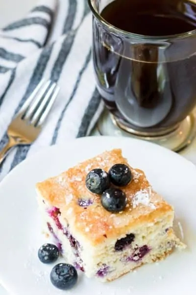 this flaky blueberry cake celebrates one of maine's best things.