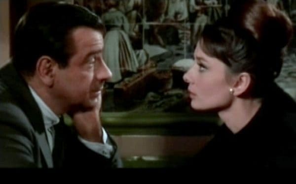 is audrey hepburn right to trust walter matthau? everyone is a suspect in charade.