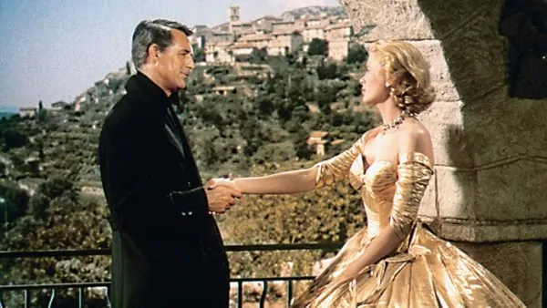 cary grant tries to pursuade grace kelly he's no longer a thief as he woos her on the french riviera.