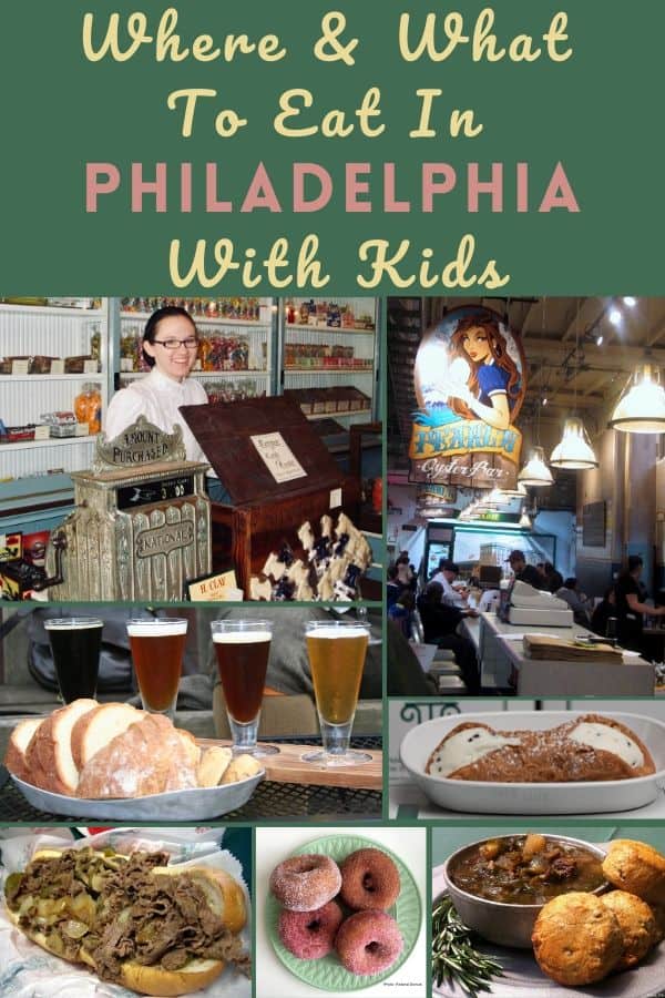 Philadelphia is a great food city. Here's where to find some of the best desserts, snacks, beer and restaurants you and your kids will like. #philadelphia #philly #pennsylvania #food #doughnuts #cheesesteak #thingstoeat #kids #restaurants