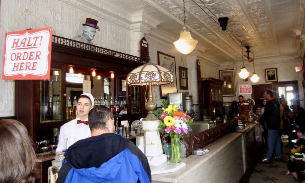 Franklin fountain is an ice cream shop in philadelpia with an old fashioned counter and its own housemade ice cream
