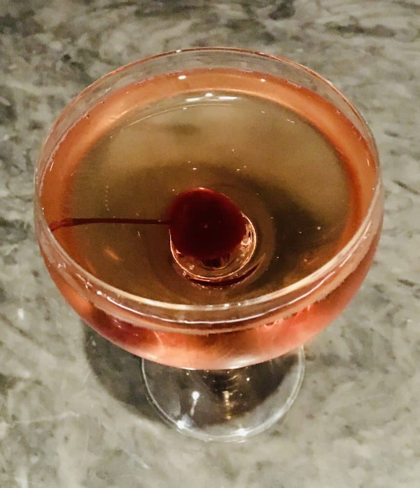 A hand-crafted cocktail at perch a the gulf state park lodge.