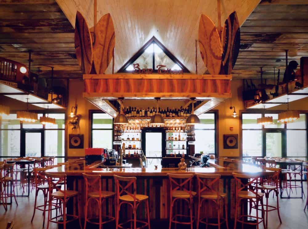 the bar at the safari club at the gulf coast zoo.