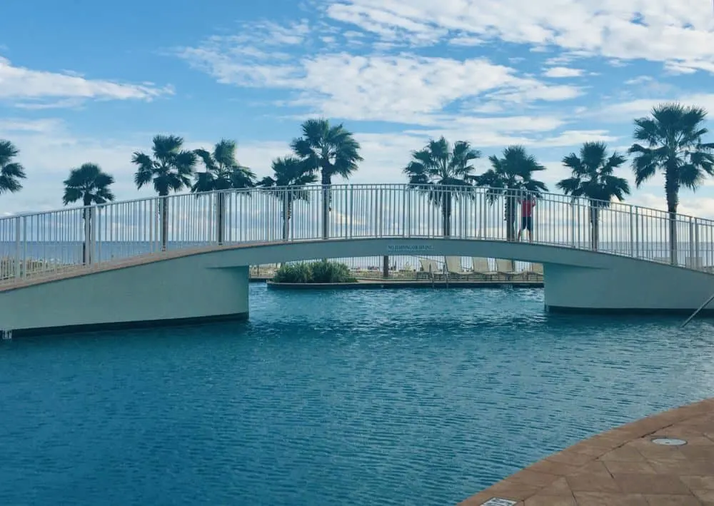 the outdoor pool at turquoise place