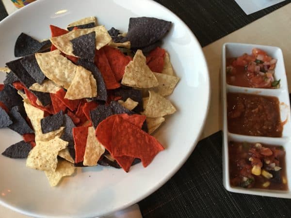 Chips and salsa at ten/3 on sandia peak.