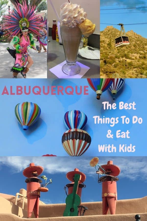 Albuquerque is a city packed with unique museums, native american culture, great southwestern food and fun outdoor activities. Here are best things to do, see and eat on a weekend vacation with kids. #albuquerque #newmexico #nm #gatheringofnations #puebloculture #souhwesternfood #restaurants #oldtown #museums #kids #weekengetaway