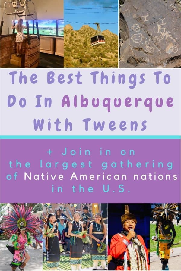 here are some of the best things to do with kids in albuquerque, including what to see in old town, where to go hiking and what restaurants you'll all love. #albuquerque #newmexico #kids #thingstodo #vacation #hiking #restaurants #gatheringofnations