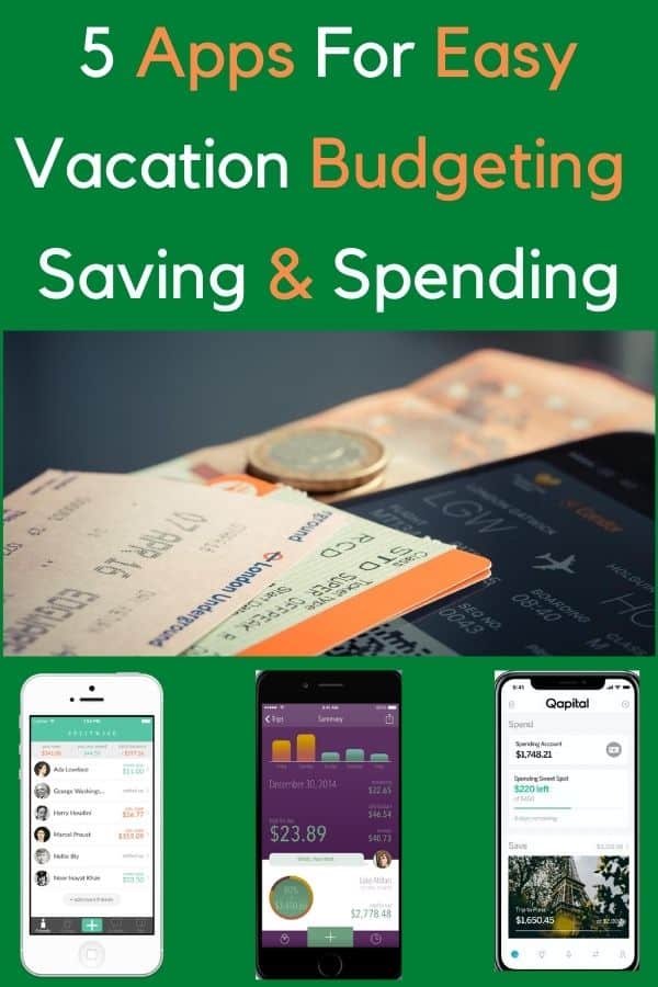 5 apps to help you plan your vacation budget, track spending, share expenses and more. #vacation #spending #budget #expenses #tracker #help #money