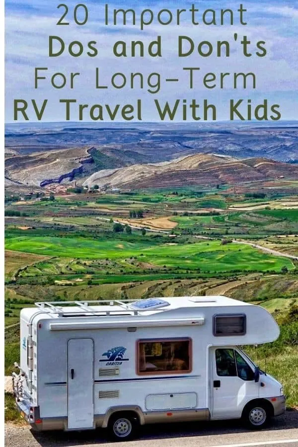does covid 19 have you contemplating a year of rv travel with your kids? read these 20 tips for planning, staying in budget and handling, work, school and privacy. #rv #travel #lifestyle #digitalnomad #kids #family #tips