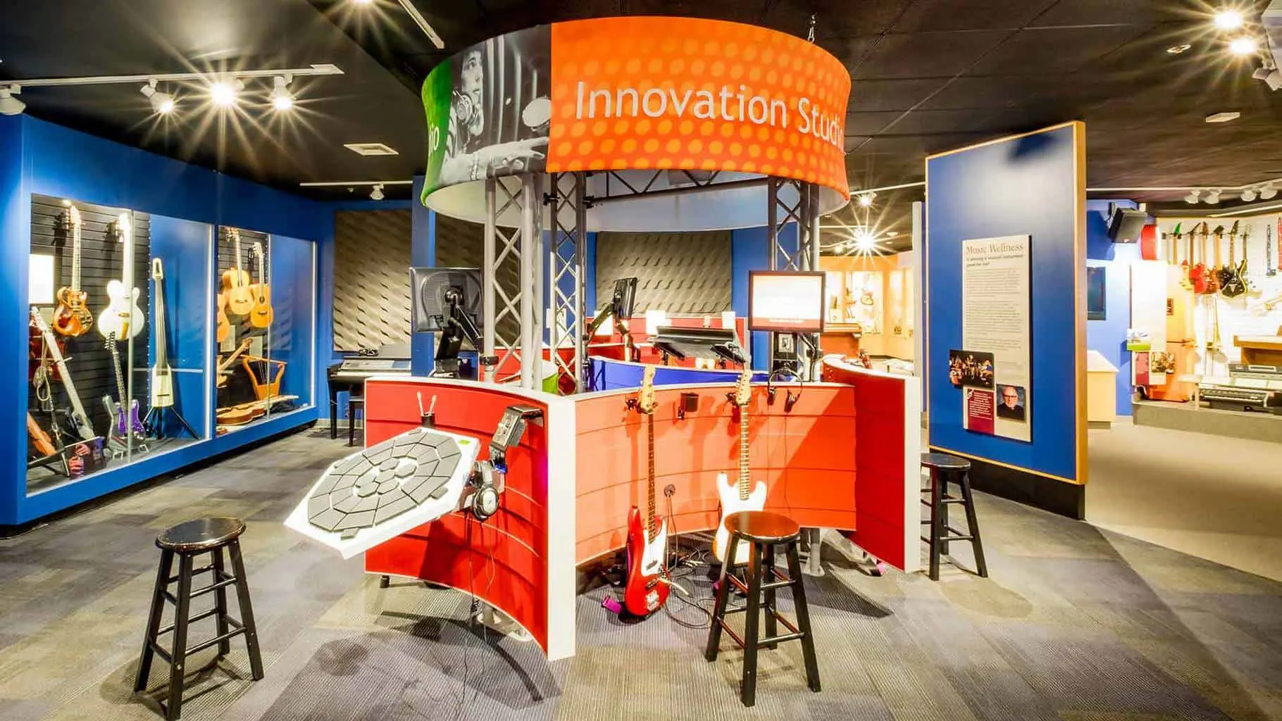 Fall Fun In San Diego With Kids An interactive station at san diego's museum of making music offers tools and instruments for making music.