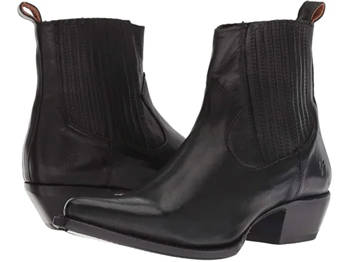 12 Women's Fall Boots You'll Love black sacha chelsea boots from frye & co. are western enough with a pointy toe and subtle detailing.