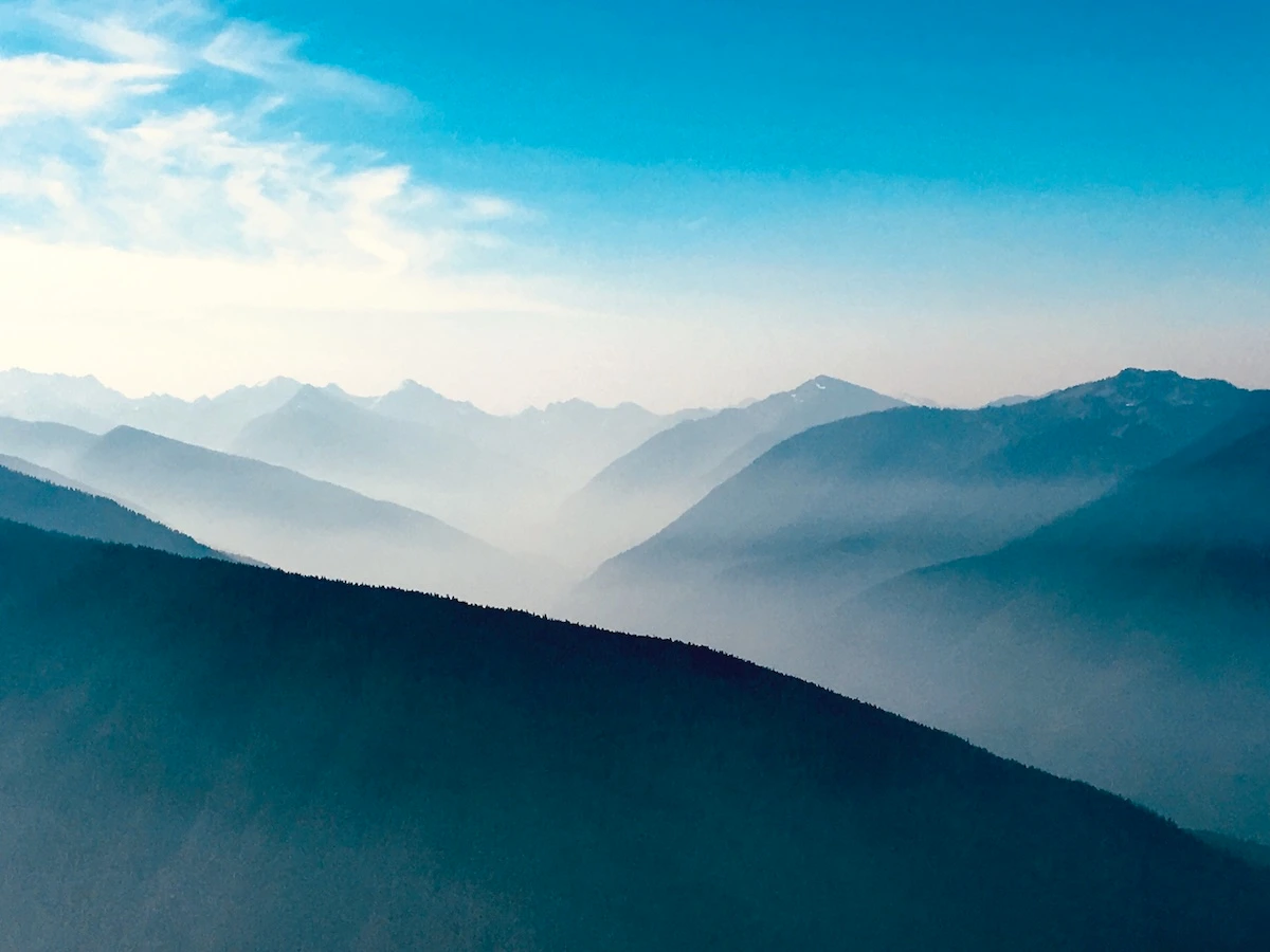 Olympic National Park With Kids: Beaches, Mountains & More: A view of Washington State's mountain peaks from atop Hurricane Ridge in Olympic National park.