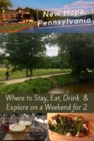Plan a kid-free couples weekend in new hope, pa. Here are inns, restaurants and things to do around this bucks county town a short drive from new york city and philadelphia. #newhope, #buckscounty, #pennsylvania #weekend #getaway #couple #romantic #restaurants, #inns #thingstodo #inspiration