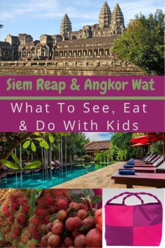here are things to do, what do eat and hotels to book if your planning to visit angkor wat and siem reap with kids. plus tips on which temples to see and skip. #siemreap #angkorwat #cambodia #kids #thingstodo #food #hotels #tips #ideas