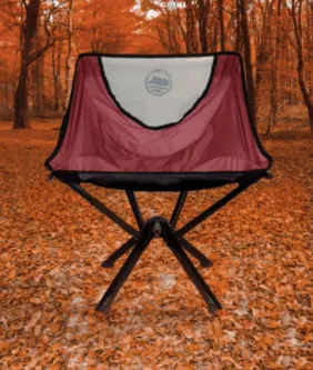 cliq camp chairs unfold easily and  are the size of a water bottle when collapsed. 