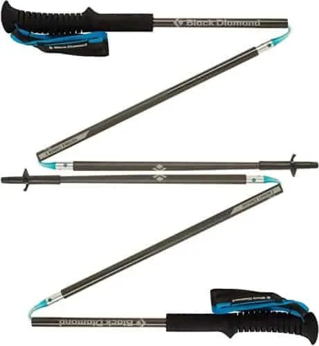 collapsible hiking poles fit in your suitcase and are easy to keep in your daypack. they'll keep you and your kids going on long and steep hilkes.