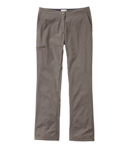 Ll bean's fleece-lined hiking pants are warm and stretchy for fall days.