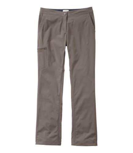 ll bean's fleece-lined hiking pants are warm and stretchy for fall days.