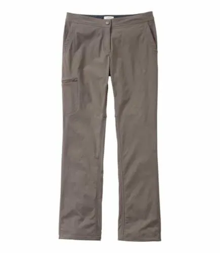 ll bean's fleece-lined hiking pants are warm and stretchy for fall days.