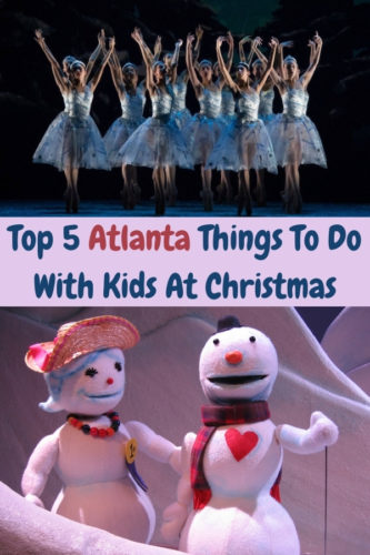 The top things to do at christmas-time in atlanta with kids include outdoor light displays, a new nutcracker, awesome puppet shows and much more. Plus, where to stay near the fun. #atlanta #georgia #kids #families #thingstodo #christmas #hotels #ideas #weekend #staycation