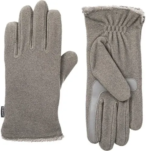 these isotoner gloves are lined to keep your hands warm, but they still work with your phone!
