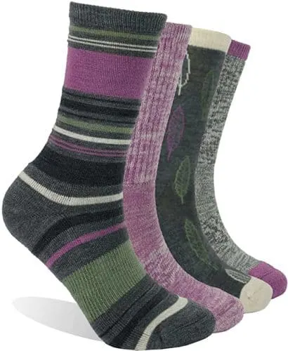smart wool socks are cozy and come in several different lengths and thicknesses for fall and winter outdoors. 