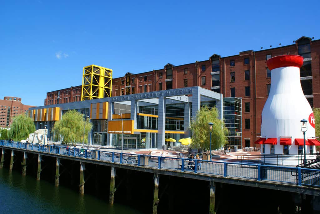 The giant factory space that is now the boston children's museum.