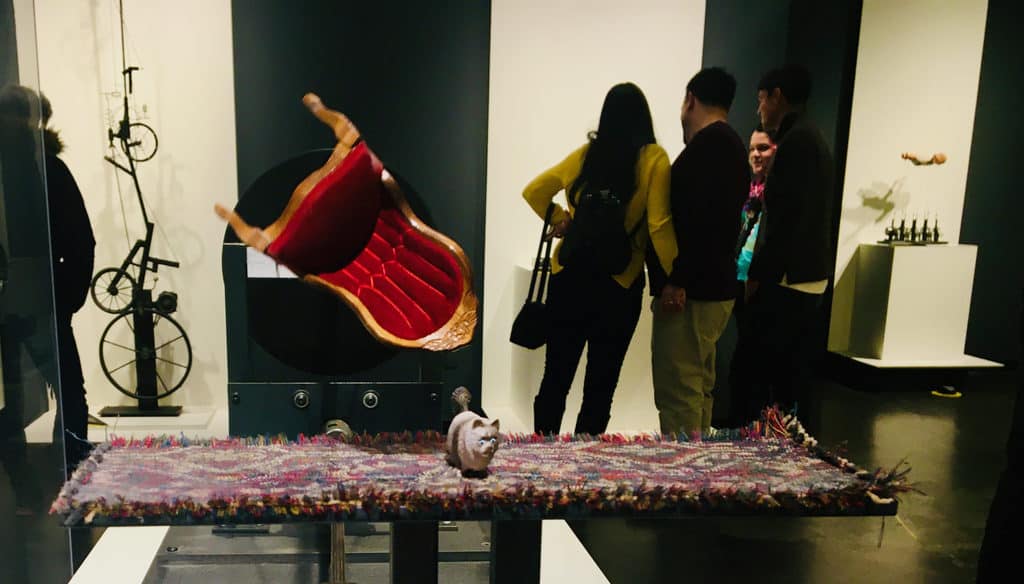 A motion machine is moveable art a the mit museum in cambridge, ma
