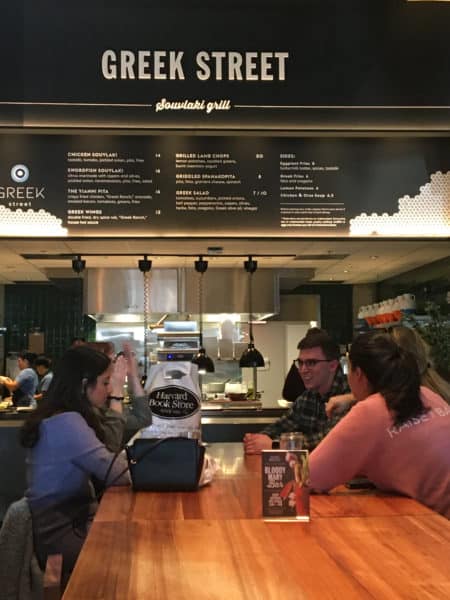 One of several notable food purveyors at the time out boston food hall. Gourmet greek