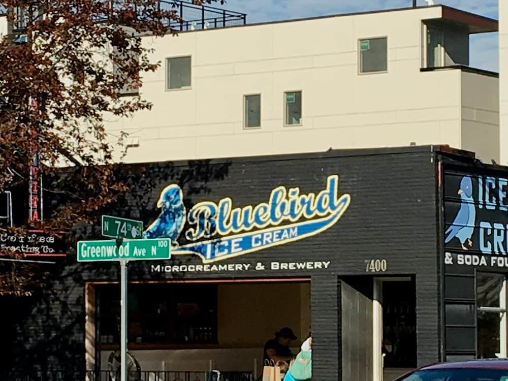 Bluebird microbrewery and creamery in phinney ridge, seattle.