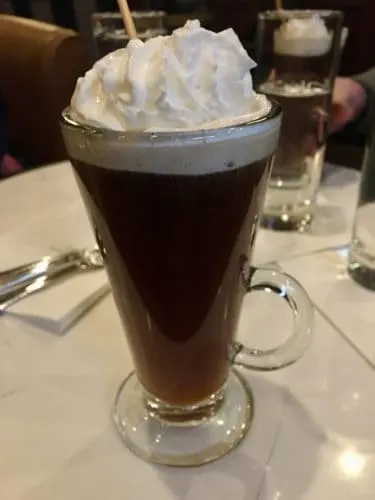 irish coffee in parker's bar at the parker house hotel