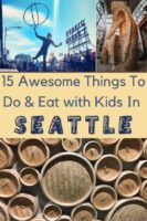 Here are 15 fun and unique things to do on a seattle weekend getaway with kids. Plus, restaurants and tips for seeing the top attractions. #seattle #washington #thingstodo #kids #weekend #vacation #restaurants #planning #tips
